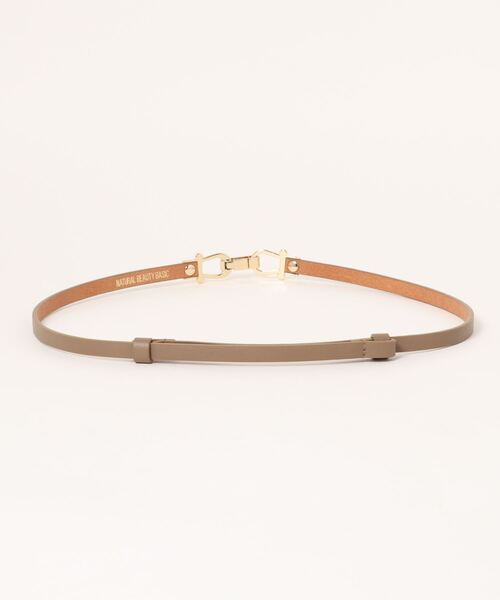 NATURAL BEAUTY BASIC（ナチュラルビューティーベーシック）の「スライドスレンダーベルト（ベルト・レディース・ブラック/ベージュ系その他2/ブラウン・FREE）」の4枚目の写真