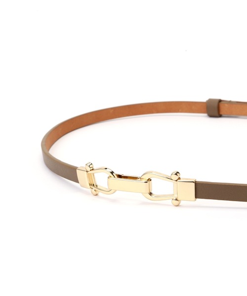 NATURAL BEAUTY BASIC（ナチュラルビューティーベーシック）の「スライドスレンダーベルト（ベルト・レディース・ブラック/ベージュ系その他2/ブラウン・FREE）」の8枚目の写真