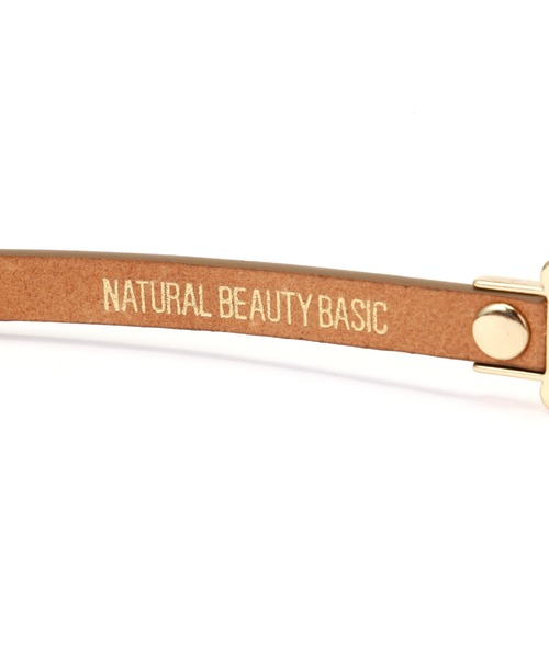 NATURAL BEAUTY BASIC（ナチュラルビューティーベーシック）の「スライドスレンダーベルト（ベルト・レディース・ブラック/ベージュ系その他2/ブラウン・FREE）」の5枚目の写真