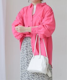 frames RAY CASSIN | ソフトワッシャーボリュームスリーブカラーシャツ(シャツ/ブラウス)
