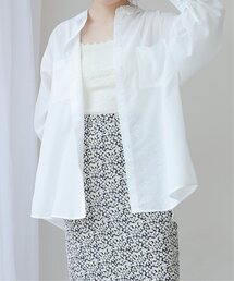 frames RAY CASSIN | ソフトワッシャーボリュームスリーブカラーシャツ(シャツ/ブラウス)