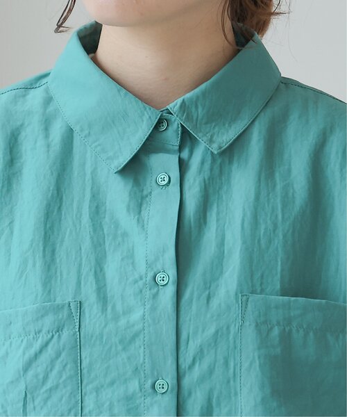 frames RAY CASSIN（フレームスレイカズン）の「ソフトワッシャーボリュームスリーブカラーシャツ（シャツ/ブラウス・レディース・オフホワイト/イエロー/ライトピンク/グリーン・FREE）」の11枚目の写真