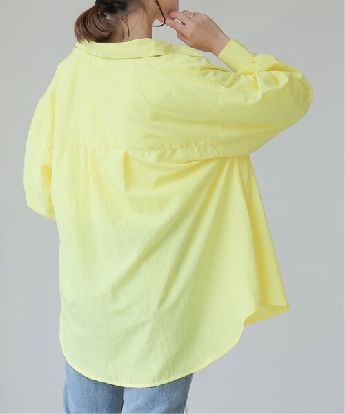 frames RAY CASSIN（フレームスレイカズン）の「ソフトワッシャーボリュームスリーブカラーシャツ（シャツ/ブラウス・レディース・オフホワイト/イエロー/ライトピンク/グリーン・FREE）」の19枚目の写真