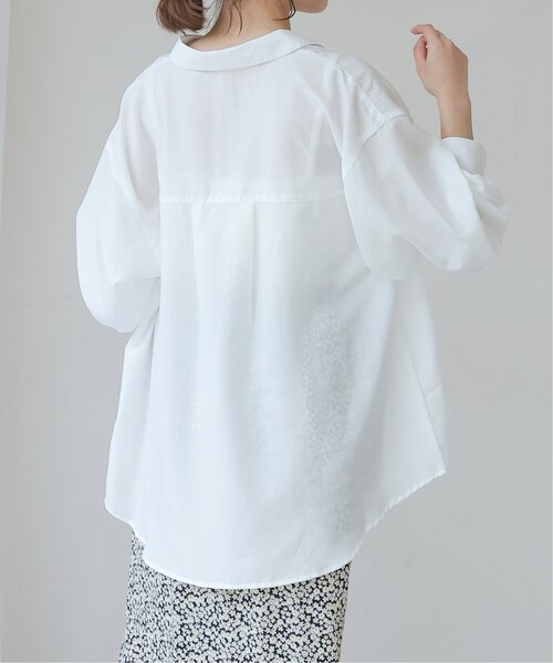 frames RAY CASSIN（フレームスレイカズン）の「ソフトワッシャーボリュームスリーブカラーシャツ（シャツ/ブラウス・レディース・オフホワイト/イエロー/ライトピンク/グリーン・FREE）」の22枚目の写真