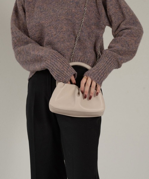 Amiur（エミレ）の「minimal bag（ハンドバッグ・レディース・ブラック/ブラウン/アイボリー・FREE）」の5枚目の写真