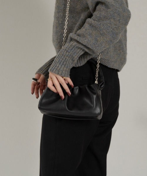 Amiur（エミレ）の「minimal bag（ハンドバッグ・レディース・ブラック/ブラウン/アイボリー・FREE）」の9枚目の写真