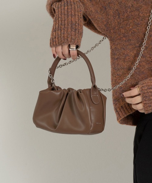 Amiur（エミレ）の「minimal bag（ハンドバッグ・レディース・ブラック/ブラウン/アイボリー・FREE）」の17枚目の写真