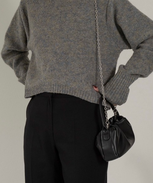 Amiur（エミレ）の「minimal bag（ハンドバッグ・レディース・ブラック/ブラウン/アイボリー・FREE）」の8枚目の写真