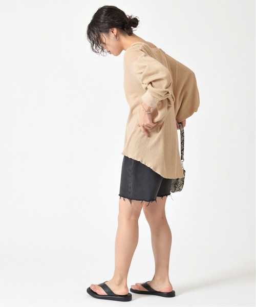 U by SPICK&SPAN（ユーバイスピックアンドスパン）の「【CAROUSELAMBRA】 WING WIDE T◆（Tシャツ/カットソー・レディース・ホワイト/ベージュ・FREE）」の3枚目の写真