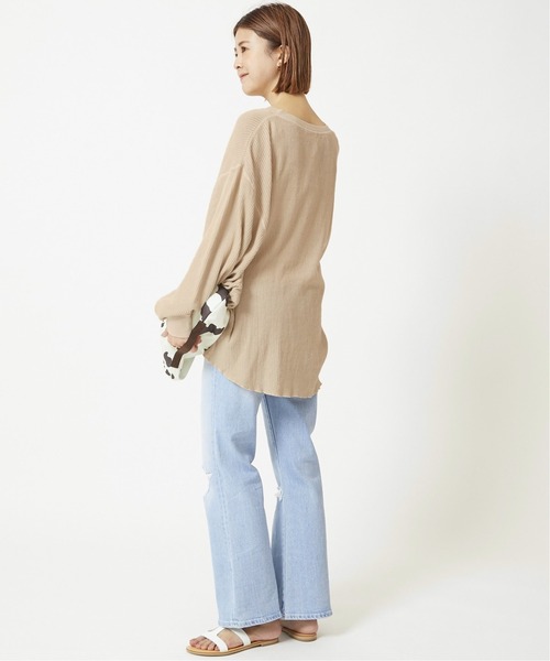 U by SPICK&SPAN（ユーバイスピックアンドスパン）の「【CAROUSELAMBRA】 WING WIDE T◆（Tシャツ/カットソー・レディース・ホワイト/ベージュ・FREE）」の10枚目の写真