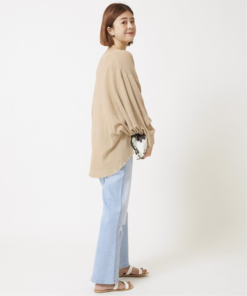 U by SPICK&SPAN（ユーバイスピックアンドスパン）の「【CAROUSELAMBRA】 WING WIDE T◆（Tシャツ/カットソー・レディース・ホワイト/ベージュ・FREE）」の12枚目の写真