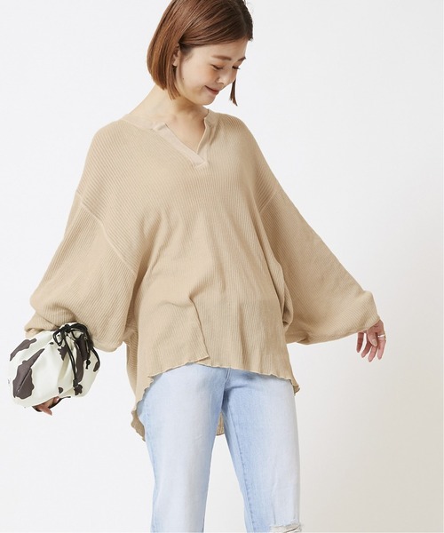 U by SPICK&SPAN（ユーバイスピックアンドスパン）の「【CAROUSELAMBRA】 WING WIDE T◆（Tシャツ/カットソー・レディース・ホワイト/ベージュ・FREE）」の14枚目の写真