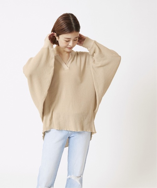 U by SPICK&SPAN（ユーバイスピックアンドスパン）の「【CAROUSELAMBRA】 WING WIDE T◆（Tシャツ/カットソー・レディース・ホワイト/ベージュ・FREE）」の15枚目の写真