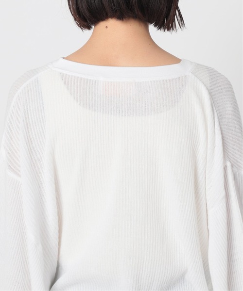 U by SPICK&SPAN（ユーバイスピックアンドスパン）の「【CAROUSELAMBRA】 WING WIDE T◆（Tシャツ/カットソー・レディース・ホワイト/ベージュ・FREE）」の20枚目の写真