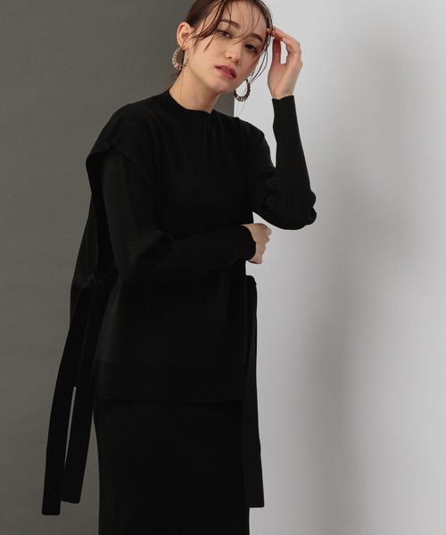 BARNYARDSTORM（バンヤードストーム）の「BARNYARDSTORM / 【WEB限定】ニットレイヤード2Pワンピース（ワンピース・レディース・ブルー系その他/ブラック/ブラウン/ミント・FREE）」の19枚目の写真