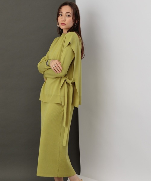 BARNYARDSTORM（バンヤードストーム）の「BARNYARDSTORM / 【WEB限定】ニットレイヤード2Pワンピース（ワンピース・レディース・ブルー系その他/ブラック/ブラウン/ミント・FREE）」の7枚目の写真