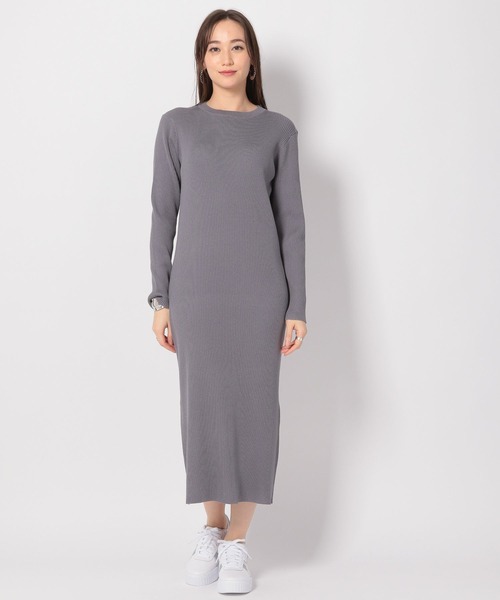 BARNYARDSTORM（バンヤードストーム）の「BARNYARDSTORM / 【WEB限定】ニットレイヤード2Pワンピース（ワンピース・レディース・ブルー系その他/ブラック/ブラウン/ミント・FREE）」の9枚目の写真