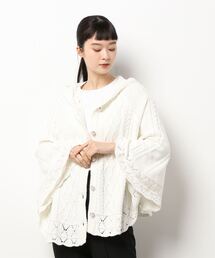 axes femme（アクシーズファム）の「ケーブルニットポンチョ