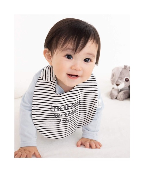 birthday party（バースデイパーティー）の「birthday party/ロゴ プリント よだれかけ スタイ ベビー（その他ベビー用品・キッズ・ピンク/ブルー/ブラック系その他・FREE）」の12枚目の写真