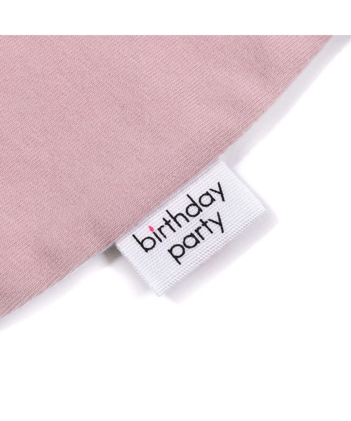 birthday party（バースデイパーティー）の「birthday party/ロゴ プリント よだれかけ スタイ ベビー（その他ベビー用品・キッズ・ピンク/ブルー/ブラック系その他・FREE）」の11枚目の写真