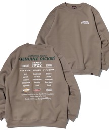 【GENUINE DICKIES/ジェニュインディッキーズ】裏起毛バックプリント クルートレーナー