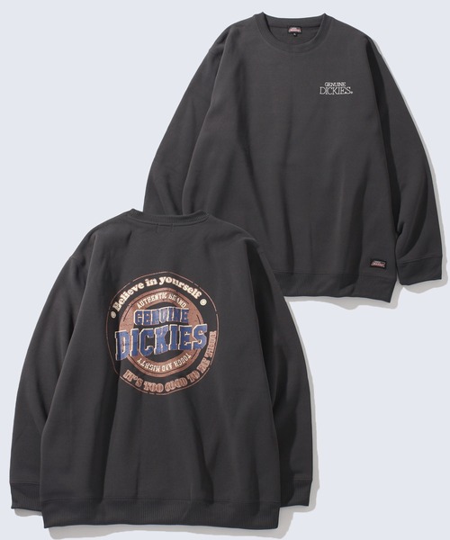 Dickies（ディッキーズ）の「【GENUINE DICKIES/ジェニュインディッキーズ】裏起毛バックプリント クルートレーナー（スウェット・メンズ・ホワイト/ネイビー/オートミール/スミクロ/ライトグレー系1/ブラック系2/ライトグレー系3/ネイビー系2/ブラック系その他3/ホワイト系3/ホワイト系1/ブラウン系1/ホワイト系2/ブラック系その他2/ブラウン系2/ブラック系その他/ブラック系1/ネイビー系1/ライトグレー系2/ブラック系3/ホワイト系4/ダークブルー/ライトグレー系4/ブラック系その他4/ブルー系1/グリーン/ホワイト系6/ブラック系その他6/ライトグレー系5/ベージュ/ネイビー系3/ブラック系5/ブルー系その他2/ホワイト系5/ブラック系その他5/ブラック系4/グリーン系1/ブルー系2/ブルー系3/グリーン系2/ライトグレー系6/ライトグレー系7/ブラック系6/ホワイト系7/ブラック系その他7/クリアブラック/ブルー系5/ブルー系4/ライトグレー系8/グリーン系3/ホワイト系8/ブラック系7/ブラック系8/ブラック系9/グレイッシュベージュ/ベージュ系1/グリーン系4・M/L/XL）」の15枚目の写真