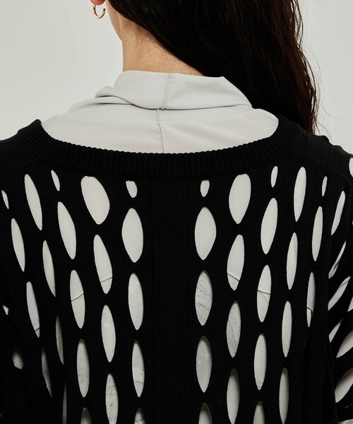 CITY TOKYO（シティトウキョウ）の「ビックメッシュニットベスト（ベスト・レディース・ライム/ブルー/ブラック・FREE）」の18枚目の写真