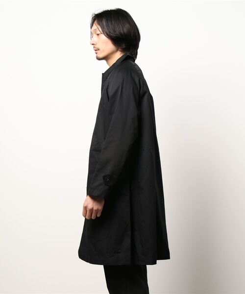 BACK NUMBER（バックナンバー）の「【BACK NUMBER】ステンカラーコート（カバーオール・メンズ・ベージュ/ブラック・M/L）」の3枚目の写真