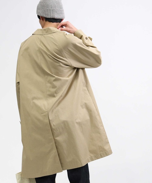 BACK NUMBER（バックナンバー）の「【BACK NUMBER】ステンカラーコート（カバーオール・メンズ・ベージュ/ブラック・M/L）」の9枚目の写真