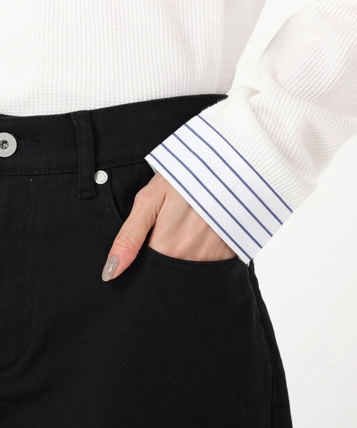 Arnold Palmer(アーノルドパーマー)の「ワイド シェア チノパンツ(チノパンツ・レディース・ブラック/ベージュ・LL/L/S/XS/M)」の8枚目の写真