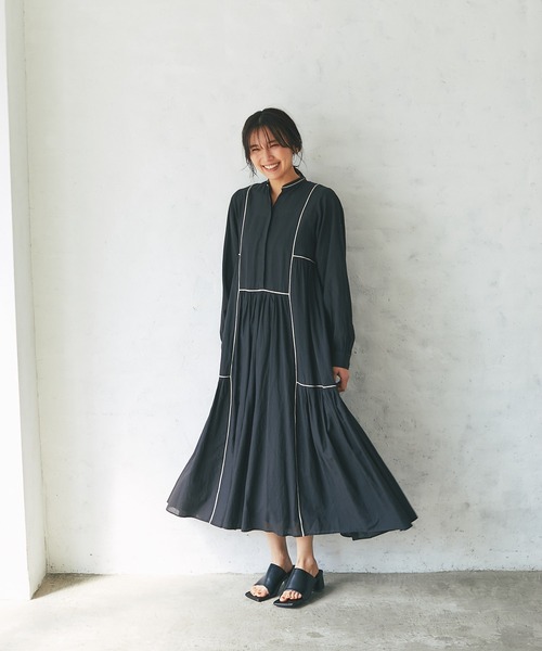 RIVE DROITE（リヴドロワ）の「スクエアヒールミュール（サンダル・レディース・ブラック/グレー・S/M/L）」の20枚目の写真