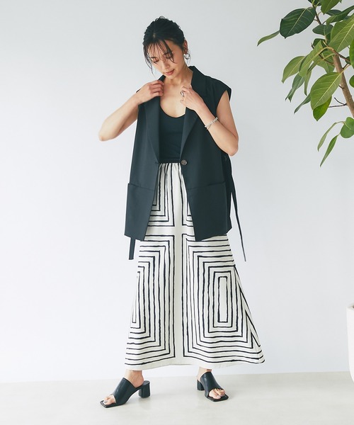 RIVE DROITE（リヴドロワ）の「スクエアヒールミュール（サンダル・レディース・ブラック/グレー・S/M/L）」の18枚目の写真