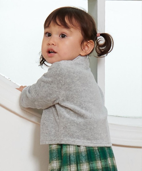 SweetMommy（スウィートマミー）の「ベビー カーディガン（その他ベビー用品・キッズ・ライトベージュ/杢グレー・50-70/80/90）」の6枚目の写真