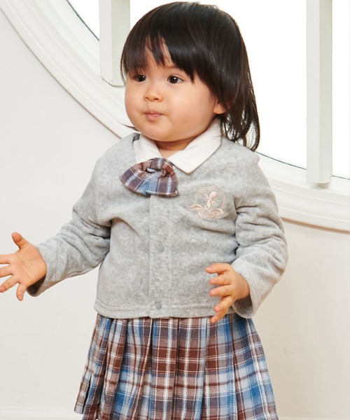SweetMommy（スウィートマミー）の「ベビー カーディガン（その他ベビー用品・キッズ・ライトベージュ/杢グレー・50-70/80/90）」の7枚目の写真