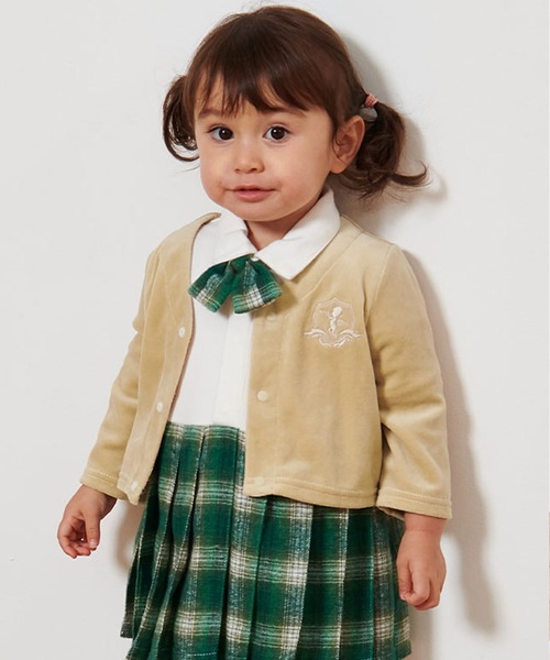 SweetMommy（スウィートマミー）の「ベビー カーディガン（その他ベビー用品・キッズ・ライトベージュ/杢グレー・50-70/80/90）」の4枚目の写真