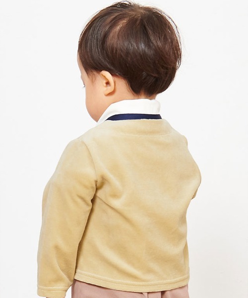 SweetMommy（スウィートマミー）の「ベビー カーディガン（その他ベビー用品・キッズ・ライトベージュ/杢グレー・50-70/80/90）」の8枚目の写真