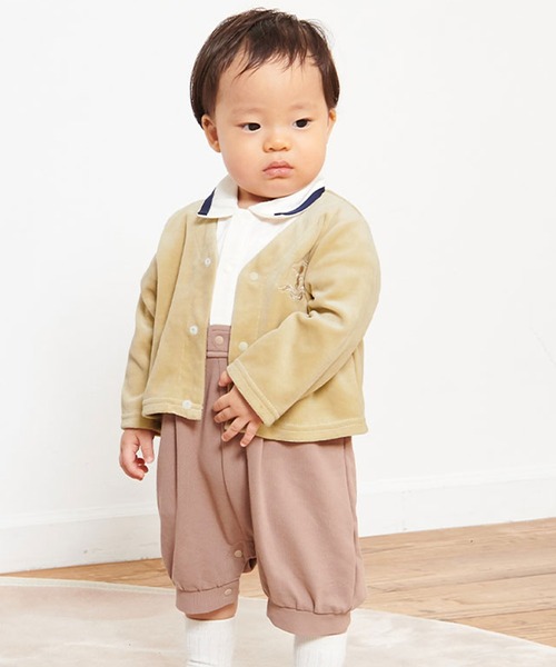 SweetMommy（スウィートマミー）の「ベビー カーディガン（その他ベビー用品・キッズ・ライトベージュ/杢グレー・50-70/80/90）」の9枚目の写真