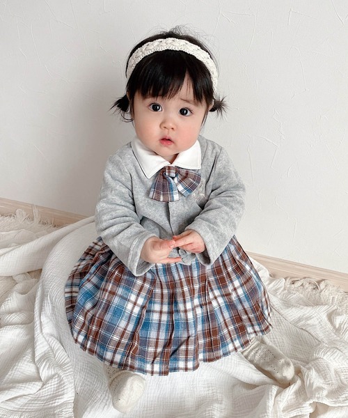 SweetMommy（スウィートマミー）の「ベビー カーディガン（その他ベビー用品・キッズ・ライトベージュ/杢グレー・50-70/80/90）」の19枚目の写真