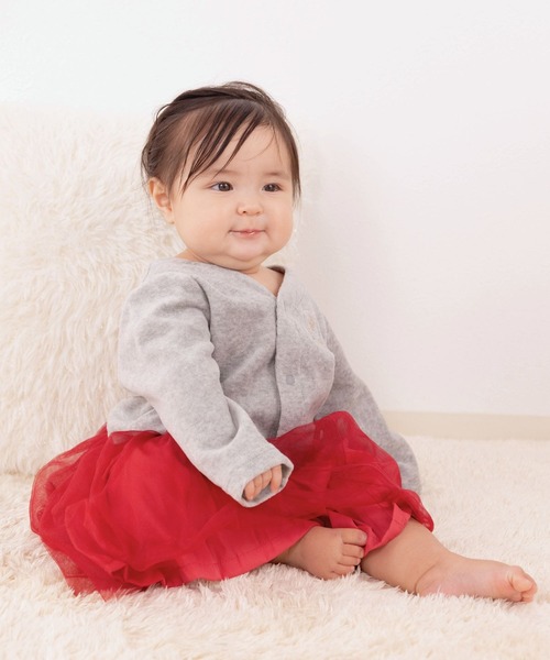 SweetMommy（スウィートマミー）の「ベビー カーディガン（その他ベビー用品・キッズ・ライトベージュ/杢グレー・50-70/80/90）」の12枚目の写真