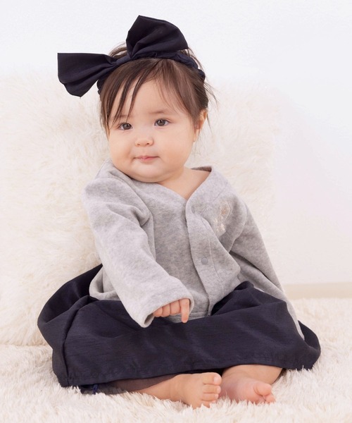 SweetMommy（スウィートマミー）の「ベビー カーディガン（その他ベビー用品・キッズ・ライトベージュ/杢グレー・50-70/80/90）」の11枚目の写真