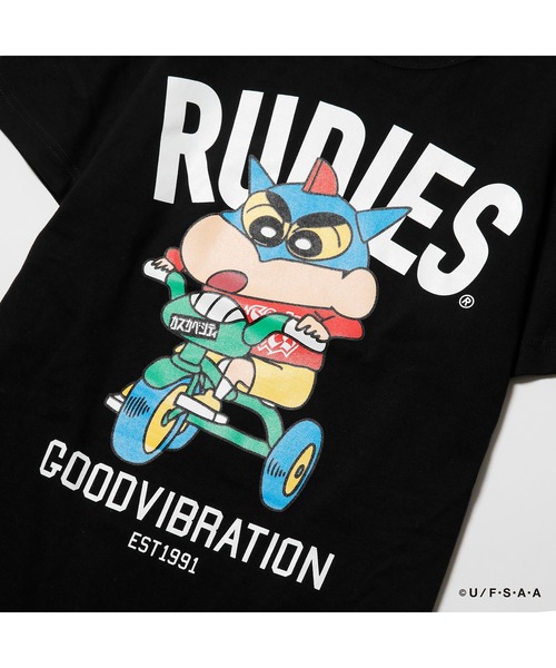 RUDIE'S(ルーディーズ)の「RUDIE'S x CRAYON SHINCHAN TRICYCLE TEE / ルーディーズ × クレヨンしんちゃん トライシクル T(Tシャツ/カットソー・メンズ・ホワイト/ブラック・XL/L/S/XXL/M)」の5枚目の写真