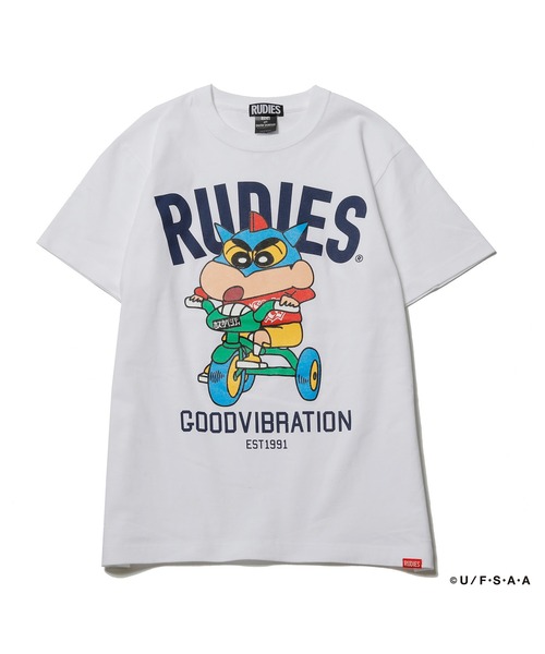 RUDIE'S(ルーディーズ)の「RUDIE'S x CRAYON SHINCHAN TRICYCLE TEE / ルーディーズ × クレヨンしんちゃん トライシクル T(Tシャツ/カットソー・メンズ・ホワイト/ブラック・XL/L/S/XXL/M)」の13枚目の写真