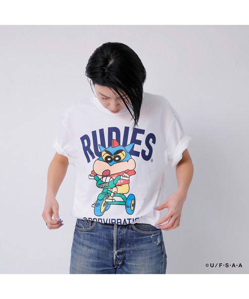 RUDIE'S(ルーディーズ)の「RUDIE'S x CRAYON SHINCHAN TRICYCLE TEE / ルーディーズ × クレヨンしんちゃん トライシクル T(Tシャツ/カットソー・メンズ・ホワイト/ブラック・XL/L/S/XXL/M)」の18枚目の写真