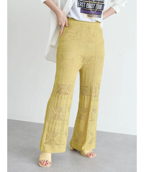 armonia(アルモニーア)の「armonia.柄編みニットパンツ(その他パンツ・レディース・イエロー/オレンジ/カーキ・FREE)」の10枚目の写真