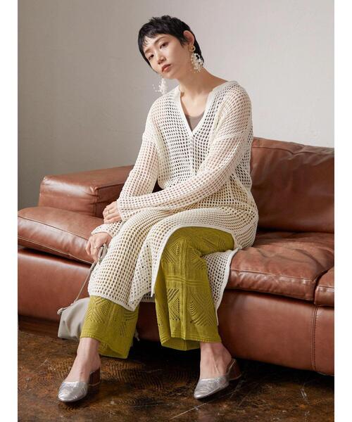 armonia(アルモニーア)の「armonia.柄編みニットパンツ(その他パンツ・レディース・イエロー/オレンジ/カーキ・FREE)」の13枚目の写真