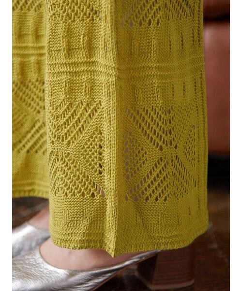 armonia(アルモニーア)の「armonia.柄編みニットパンツ(その他パンツ・レディース・イエロー/オレンジ/カーキ・FREE)」の17枚目の写真