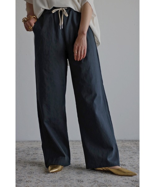 Bonjour Sagan（ボンジュールサガン）の「ドロストコットンパンツ（その他パンツ・レディース・ベージュ/ネイビー/ピンク/クリーム/ブラック/カーキ・FREE）」の5枚目の写真