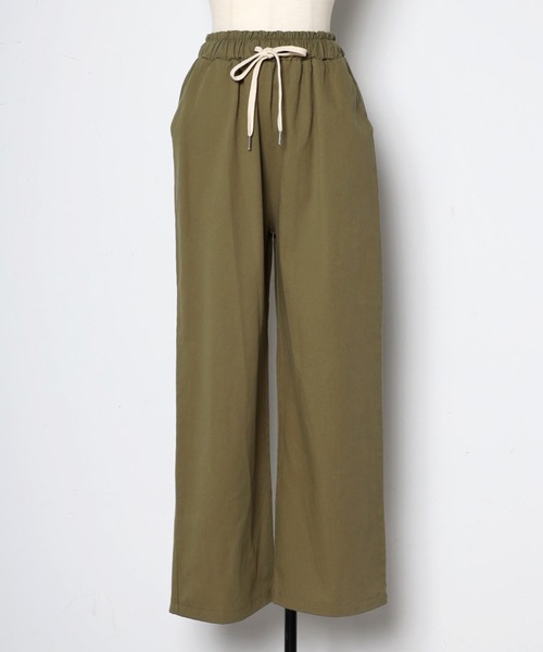 Bonjour Sagan（ボンジュールサガン）の「ドロストコットンパンツ（その他パンツ・レディース・ベージュ/ネイビー/ピンク/クリーム/ブラック/カーキ・FREE）」の18枚目の写真