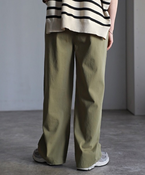 Bonjour Sagan（ボンジュールサガン）の「ドロストコットンパンツ（その他パンツ・レディース・ベージュ/ネイビー/ピンク/クリーム/ブラック/カーキ・FREE）」の13枚目の写真