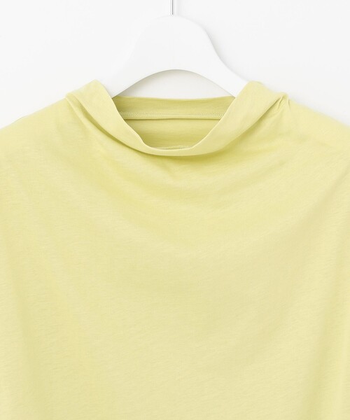 Feroux(フェルゥ)の「【吸水速乾・洗える】ハイネック Tシャツ(Tシャツ/カットソー・レディース・ホワイト系/ブラック系1/グレー系/アイボリー系/サックスブルー系/イエロー系・F)」の12枚目の写真